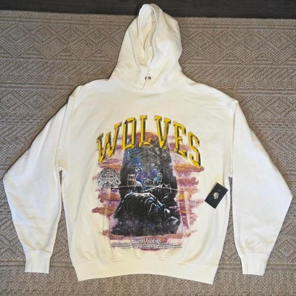 Darc sport wolves hoodie cream LARGE